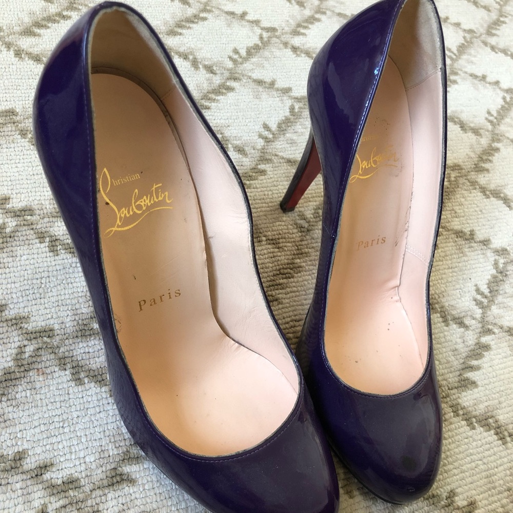 Christian Louboutin purple heels